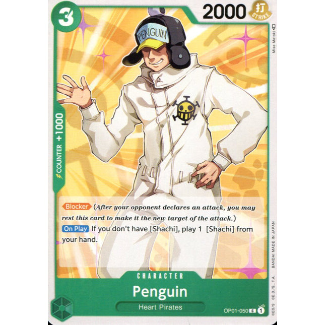 Penguin - OP01-050 - Common - English - One Piece TCG OP-01