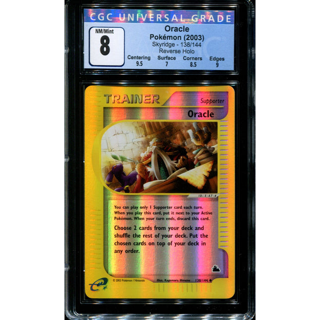 Oracle - 138/144 - CGC 8 - Reverse Holo - Skyridge - 36609