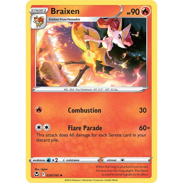Braixen (026/195) [Sword & Shield: Silver Tempest]