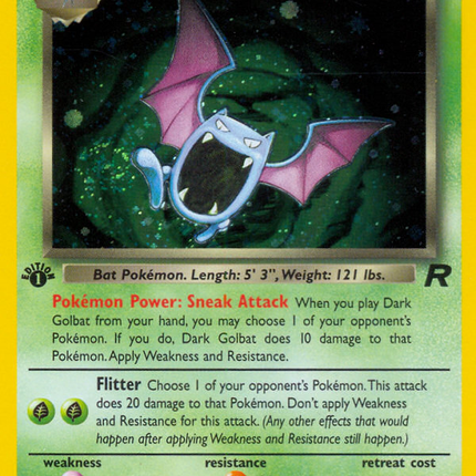 Dark Golbat (7/82) [Team Rocket 1st Edition]