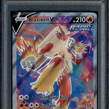 Blaziken V - 161/198 - PSA 9 - Full Art - Chilling Reign - Pokemon - 30239