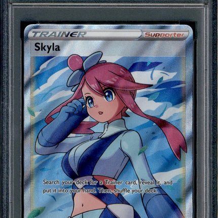 Skyla - 072/072 - PSA 9 - Full Art - Shining Fates - Pokemon - 80042