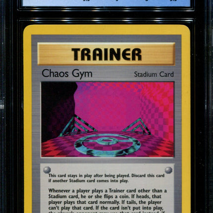 Chaos Gym - 102/132 - CGC 8.5 - 1st Edition - Gym Challenge - Pokemon - 37267