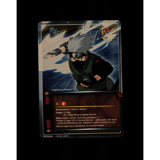 Lightning Blade - PR 044 - NM - 1st Edition Foil - Promo - Naruto CCG - D4-149