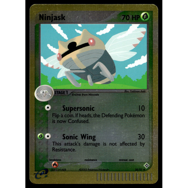 Ninjask - 38/97 - LP - Reverse Holo - ex Dragon - Pokemon - A9-36