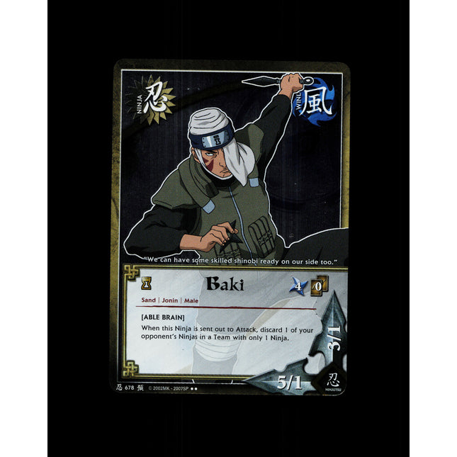 Baki - 678 - NM - 1st Edition - Foil - Naruto CCG - D4-288