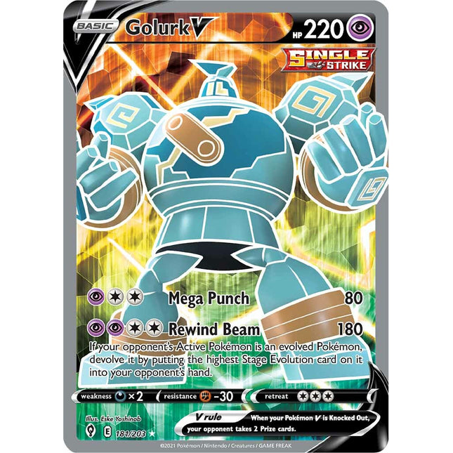 Golurk V (181/203) [Sword & Shield: Evolving Skies]