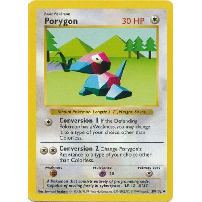 Porygon (39/102) [Base Set (Shadowless)]