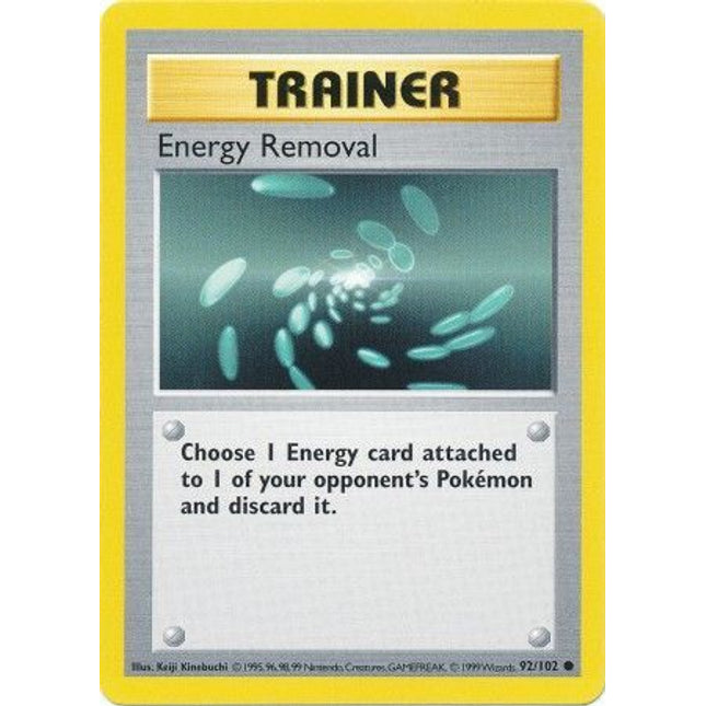 Energy Removal (92/102) [Base Set (Shadowless)]