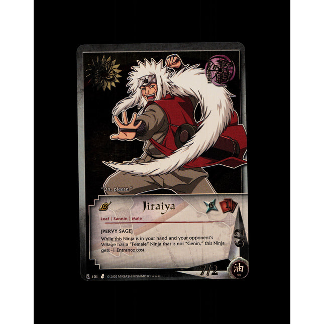 Jiraiya - 101 - NM - 1st Edition - Foil - Naruto CCG - D4-338