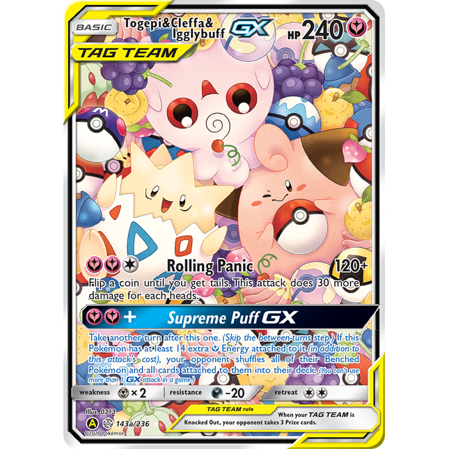 Togepi & Cleffa & Igglybuff GX (143a/236) [Alternate Art Promos]