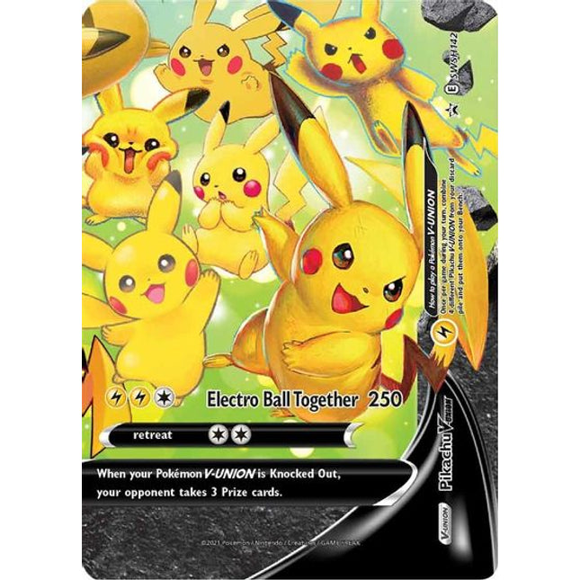 Pikachu V-UNION (SWSH142) (Celebrations) [Sword & Shield: Black Star Promos]