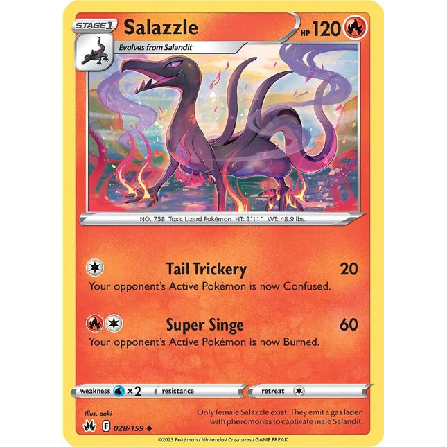 Salazzle (028/159) [Sword & Shield: Crown Zenith]