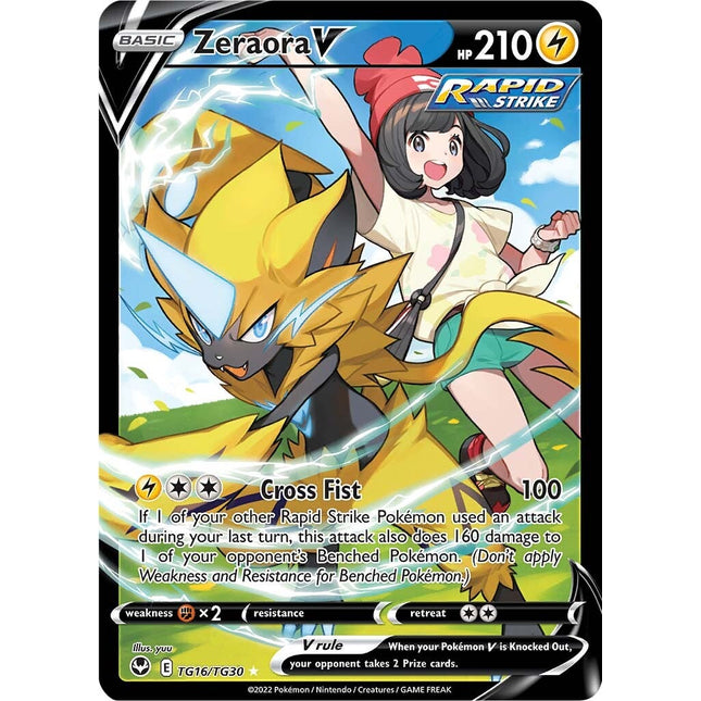 Zeraora V (TG16/TG30) [Sword & Shield: Silver Tempest]