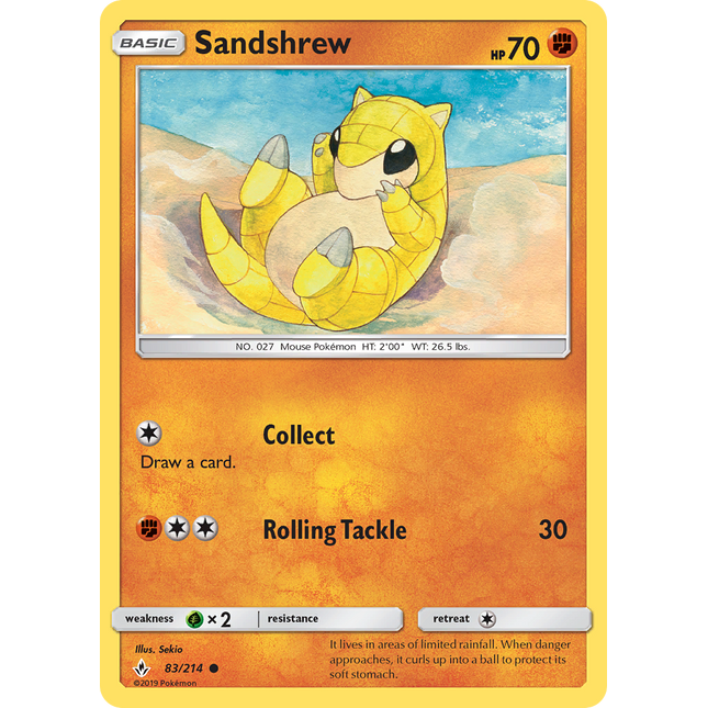 Sandshrew (83/214) [Sun & Moon: Unbroken Bonds]