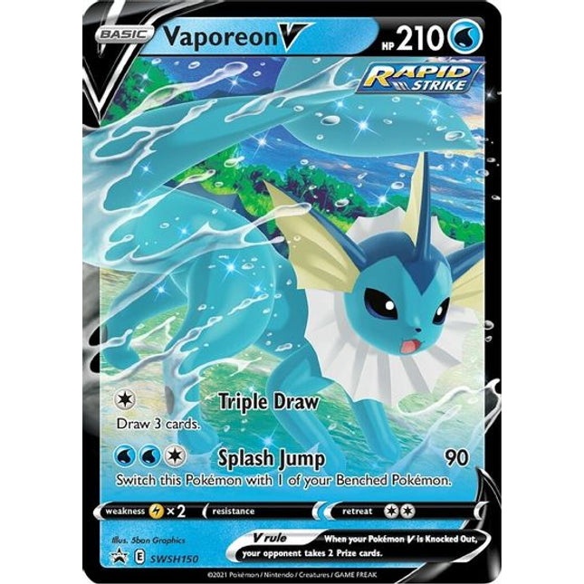 Vaporeon V (SWSH150) [Sword & Shield: Black Star Promos]