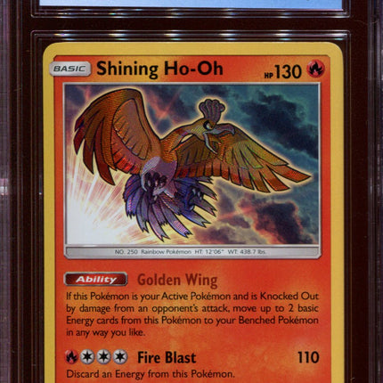 Shining Ho-oh - SM70 - CGC 9 Mint - Black Star Promo - Shining Legends - 68268