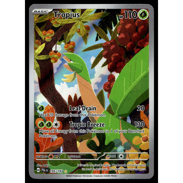 Tropius - 195/193 - NM - Art Rare - Paldea Evolved - Pokemon - A8-35