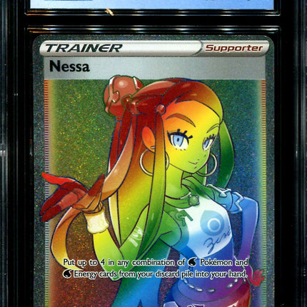 Nessa - 196/185 - CGC 8.5 - Hyper Rare - Vivid Voltage - Pokemon - 28289