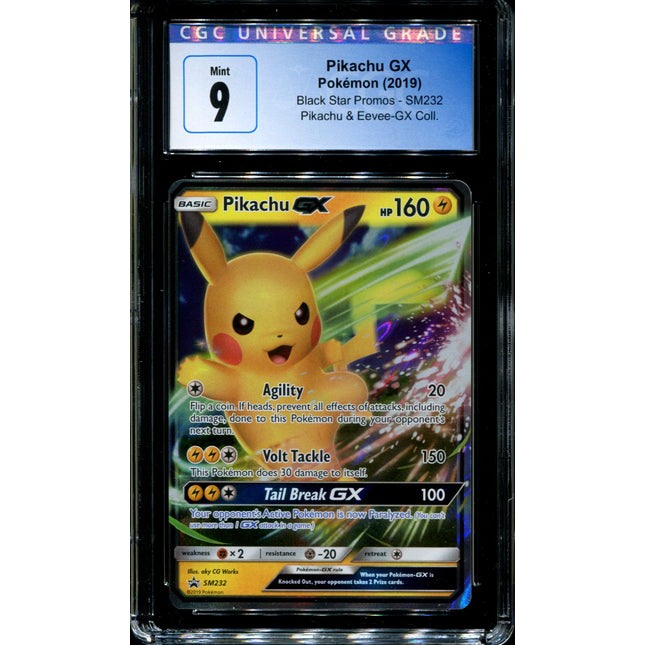 Pikachu GX - SM232 - CGC 9 - Black Star Promos - Ultra Rare - Pokemon - 94302