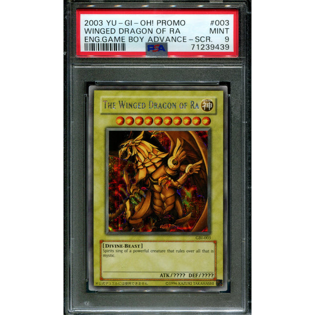 The Winged Dragon of Ra - GBI-003 - PSA 9 - Secret Rare - Promo - Pokemon - 39439