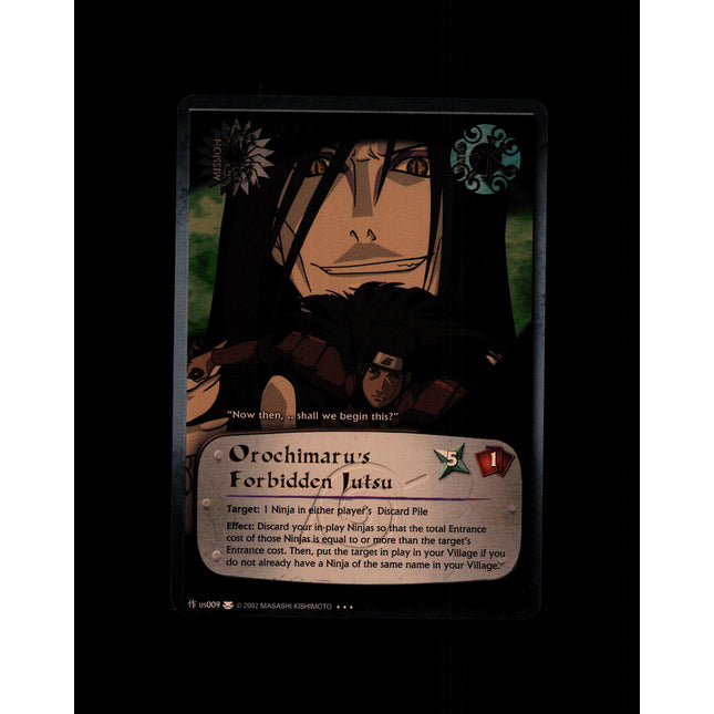 Orochimaru's Forbidden Jutsu - us009 - NM - 1st Edition Foil - Promo - Naruto CCG - D4-171