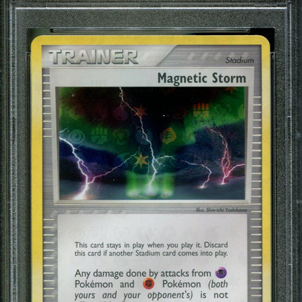 Magnetic Storm - 91/101 - PSA 8 - Reverse Holo - Hidden Legends - Pokemon - 65073