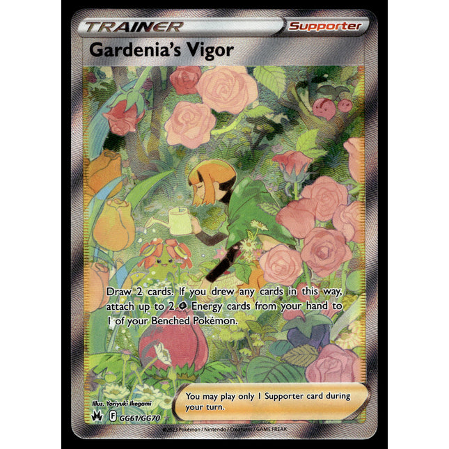 Gardenia's Vigor - GG61/GG70 - NM - Full Art - Crown Zenith - Pokemon - C2-14