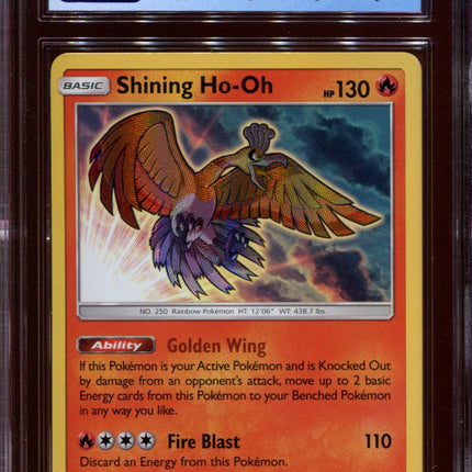 Shining Ho-oh - SM70 - CGC 9 Mint - Black Star Promo - Shining Legends - 68288