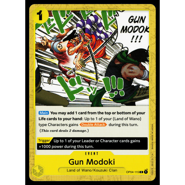 Gun Modoki - OP04-115 - NM - Common - English OP04 - One Piece TCG