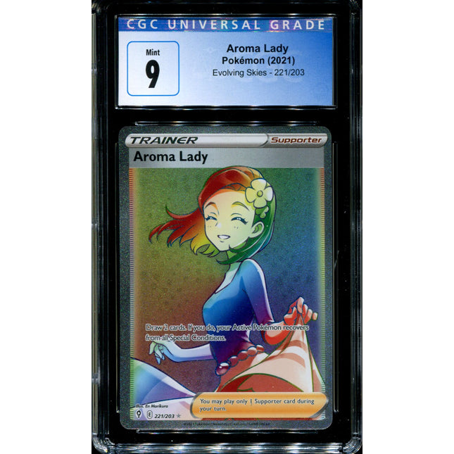 Aroma Lady - 221/203 - CGC 9 - Evolving Skies - Hyper Rare - Pokemon - 91184