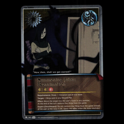 Summoning Jutsu: Reanimation - 787 - NM - 1st Edition Foil - S20 - Naruto CCG - D4-145