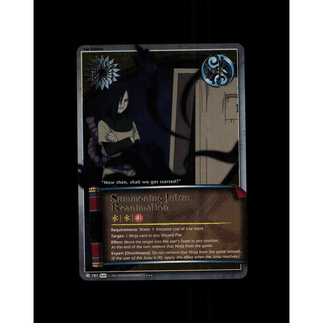 Summoning Jutsu: Reanimation - 787 - NM - 1st Edition Foil - S20 - Naruto CCG - D4-145