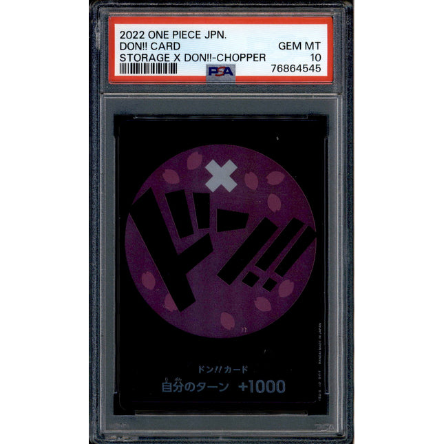 Chopper Don Card - Promo Storage - PSA 10 - Japanese Holo - Box - One Piece - 64545