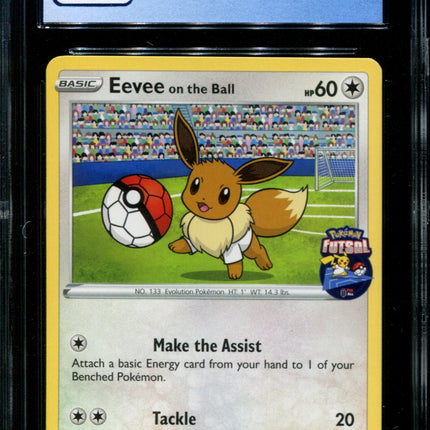 Eevee on the Ball - 002/005 - CGC 9 - Futsal Collection - UK Game Promo - Pokemon -  15023