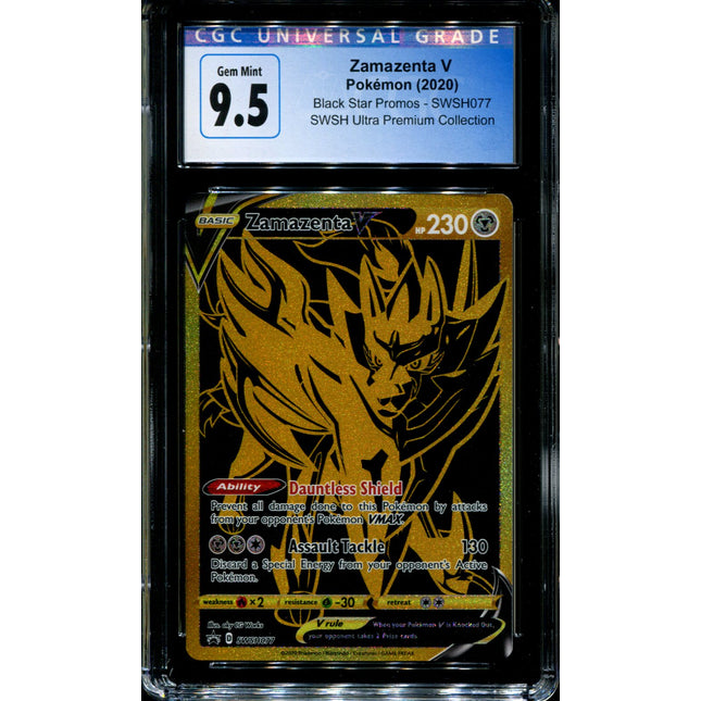Zamazenta V - SWSH077 - CGC 9.5 - Black Star Promos - Ultra Rare - Pokemon - 94343