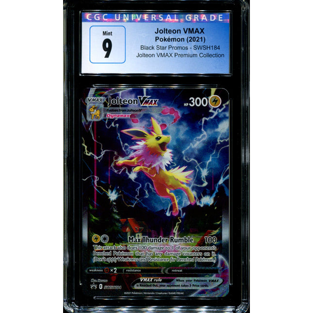 Jolteon VMAX - SWSH184 - CGC 9 - Black Star Promos - Alternate Art - Pokemon - 92343