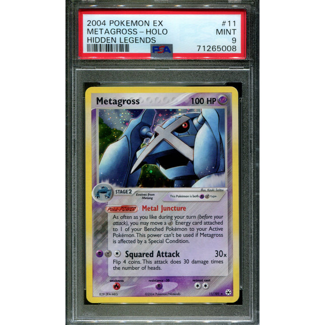 Metagross - 11/101 - PSA 9 - Holo - Hidden Legends - Pokemon - 65008