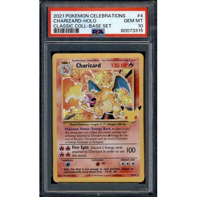Charizard - 4/102 - PSA 10 - Holo - Celebrations - Pokemon - 73315