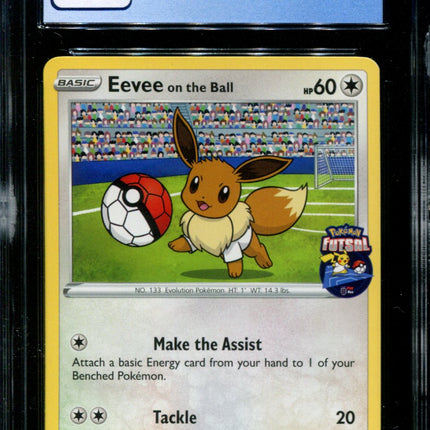 Eevee on the Ball - 002/005 - CGC 9 - Futsal Collection - UK Game Promo - Pokemon -  15034