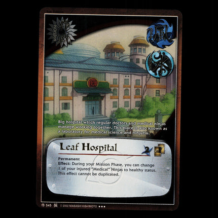 Leaf Hospital - 545 - NM - 1st Edition - Foil - Naruto CCG - D4-227