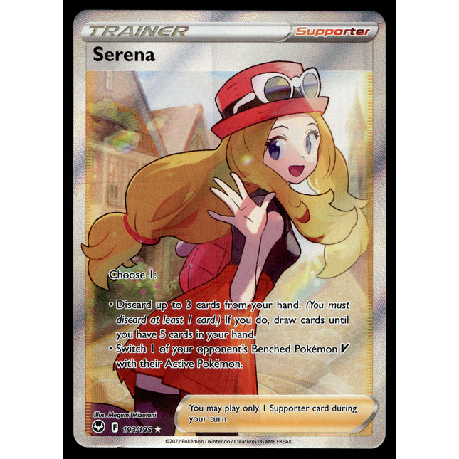 Serena - 193/195 - NM - Full Art - Silver Tempest - Pokemon - C3-19