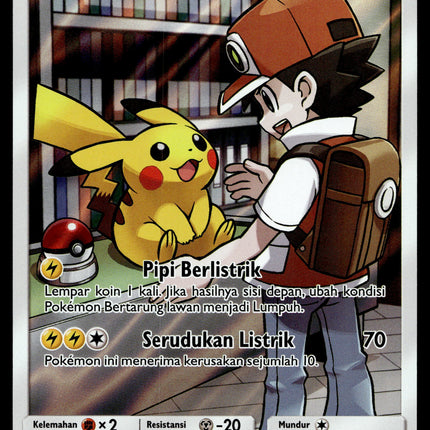 Pikachu - 206/205 - PSA NM - Indonesian - CHR - AC3A - Pokemon - A1-20