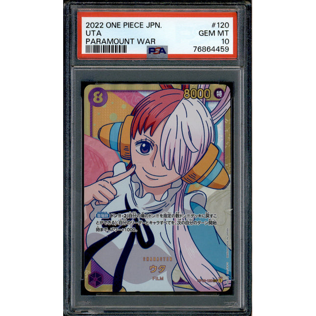 Uta - OP02-120 - PSA 10 - Secret Japanese - OP02 - One Piece - 64459