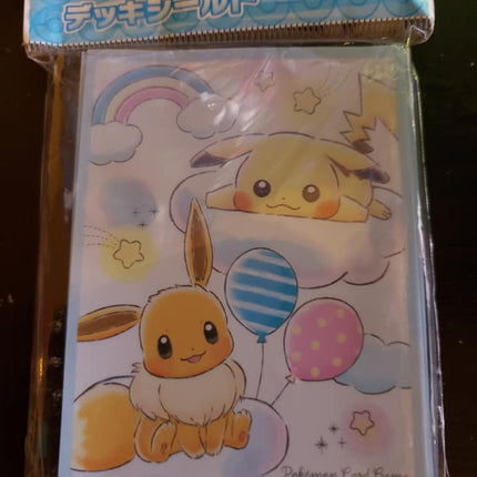 Pikachu & Eevee - Pokemon Center - Cute Balloon - Set of 64 Sleeves