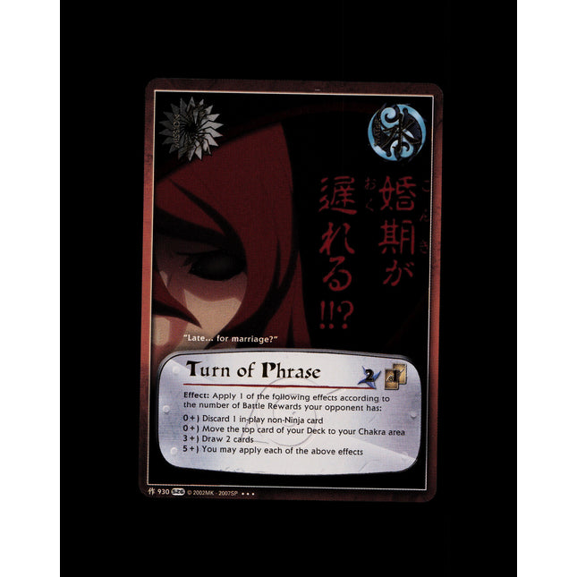 Turn of Phrase - 930 - NM - Foil - S26 - Naruto CCG - E1-161