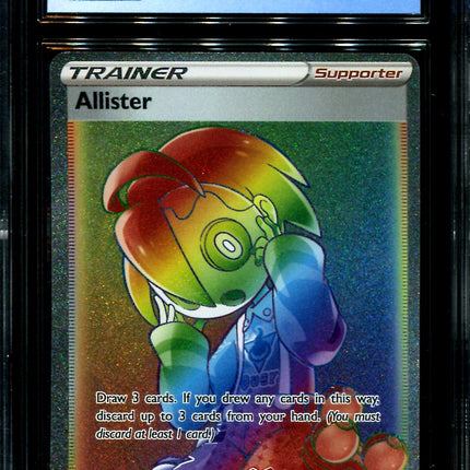 Allister - 192/185 - CGC 8.5 - Hyper Rare - Vivid Voltage - Pokemon - 28279