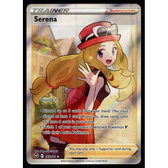 Serena - 193/195 - NM - Full Art - Silver Tempest - Pokemon - C3-25