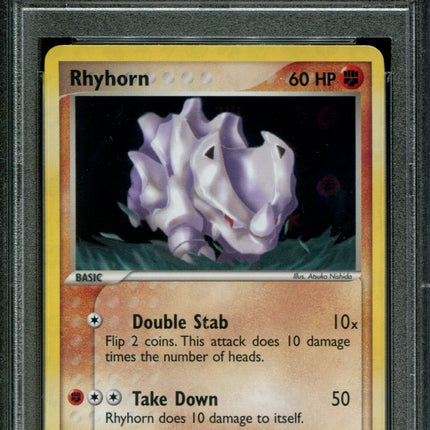 Rhyhorn - 70/101 - PSA 9 - Reverse Holo - Hidden Legends - Pokemon - 80902