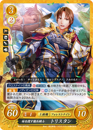 Tristan: Sister-Searching Mercenary Knight - B08-067N - Fire Emblem Cipher 08